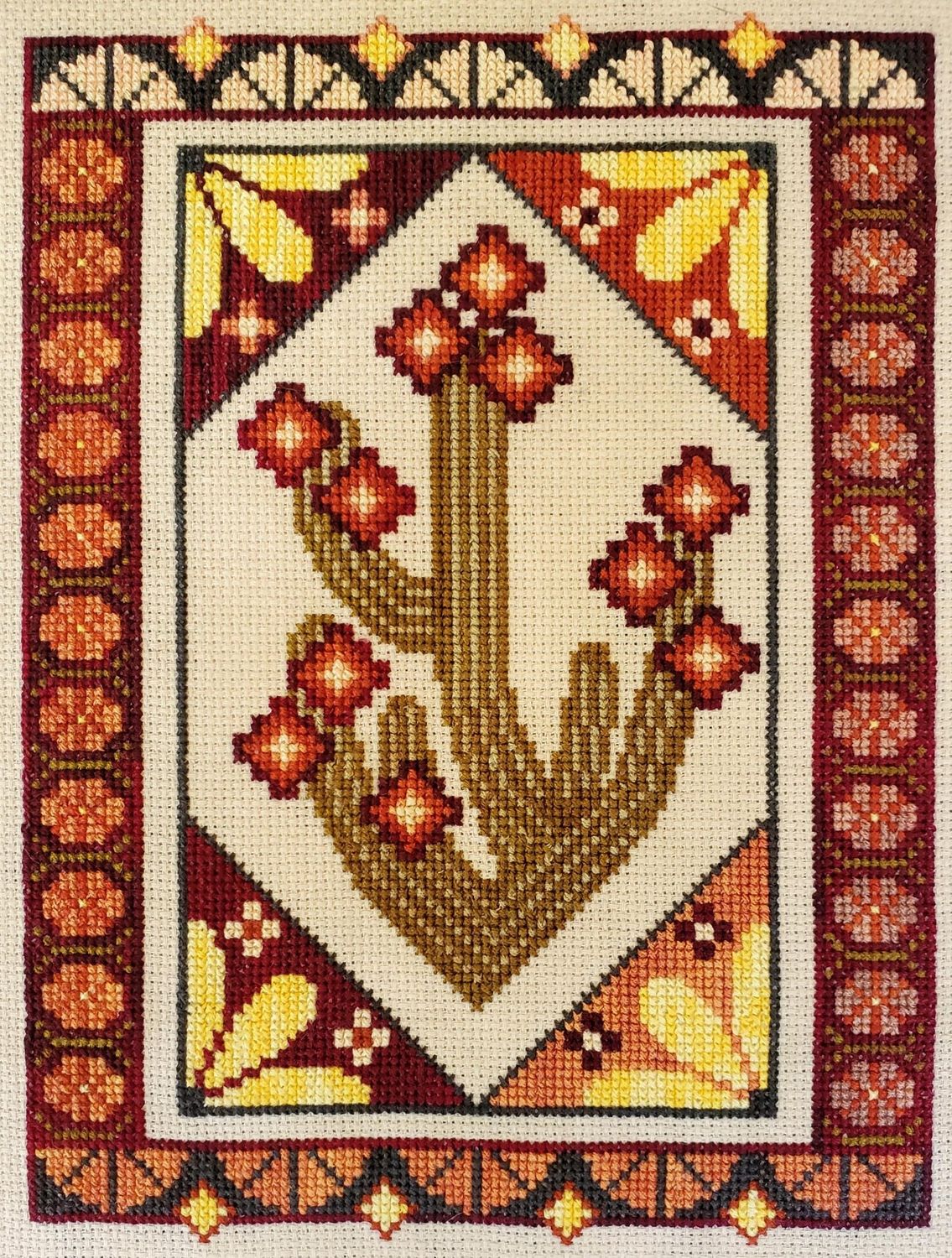 Arizona Sunset by The Artsy Housewife 2024 Primitive counted cross stich pattern