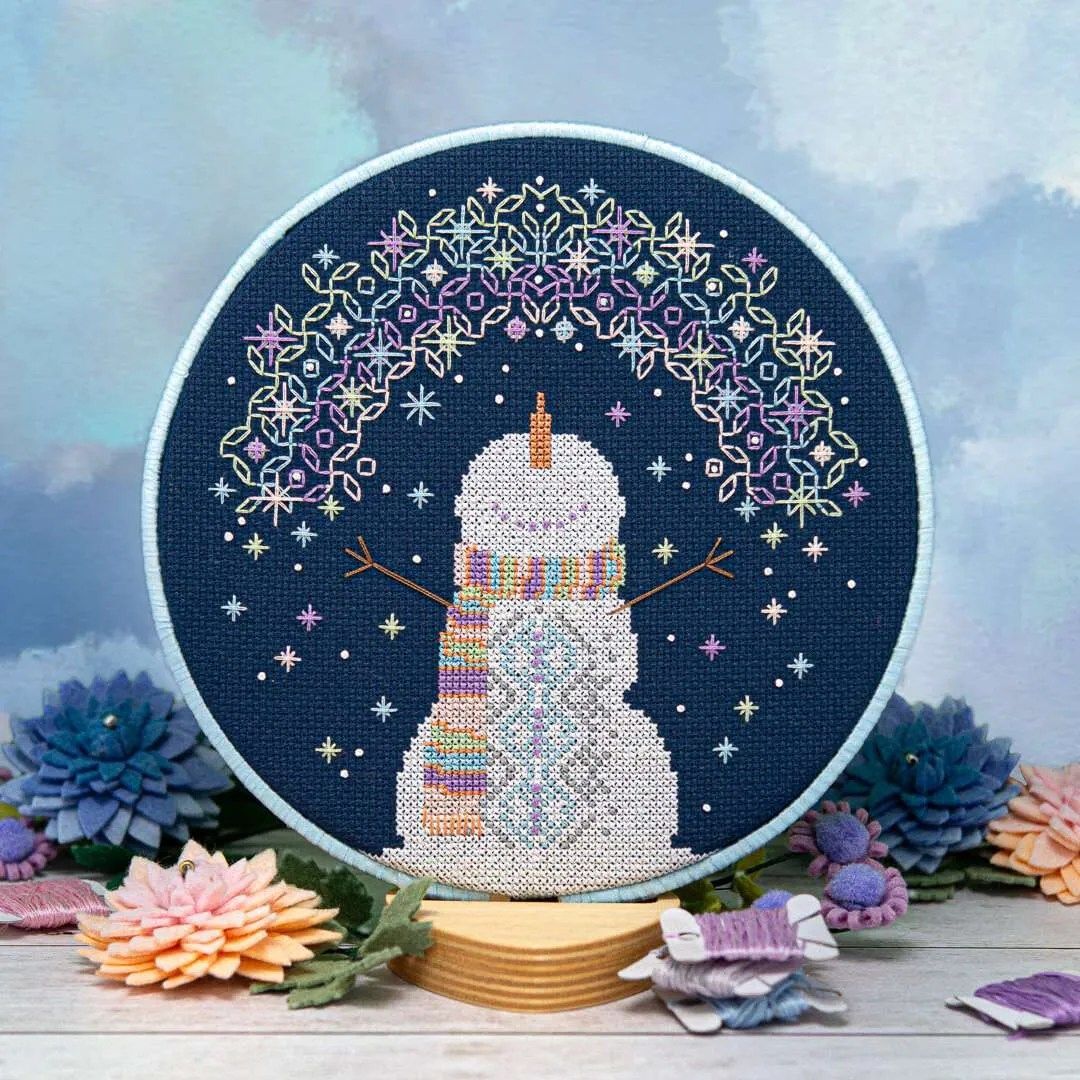 Magical Snowflakes by Counting Puddles 2023 Designer Lindsey Whitney Christmas Counted cross stitch pattern