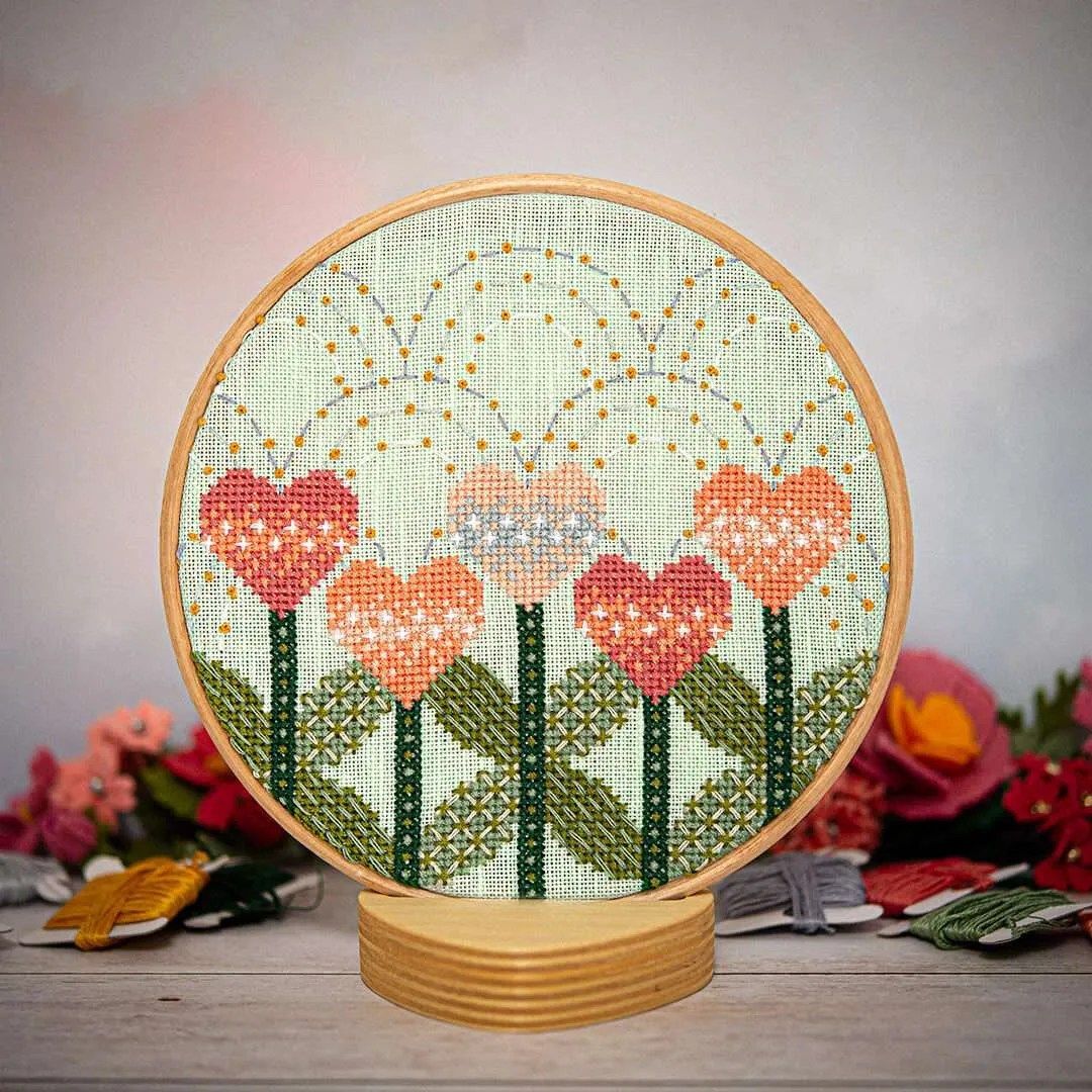 Love Blooms by Counting Puddles 2023 Designer Lindsey Whitney Summer Counted cross stitch pattern