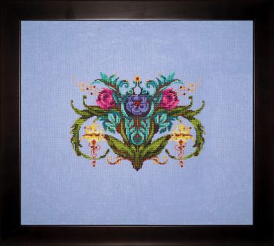 Joy Garden by Nora Corbett 2023 Boerum Decorum Collection Cross stitch pattern, Embellishment pack