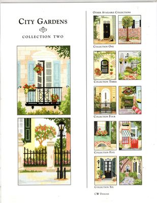 City Gardens Collection 2 by CW Designs 2013 Graphs by Barbara and Cheryl Counted cross-stitch pattern