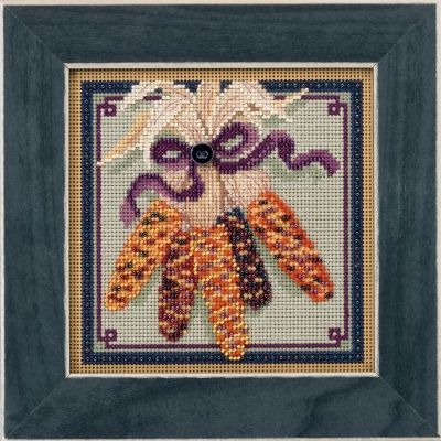 Harvest Corn by Mill Hill 2017 Buttons and Beads Collection Autumn Series Beaded cross stitch kit