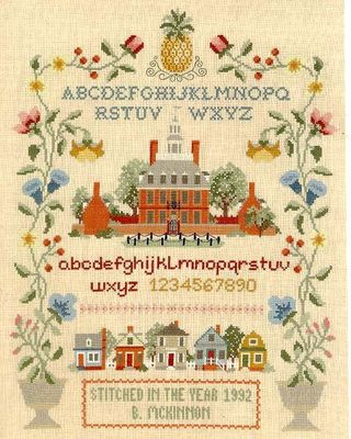 An American Sampler by CW Designs 2013 Graphs by Barbara and Cheryl Counted cross-stitch pattern