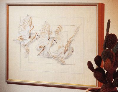 Polar Owl (Ugler) by Oehlenschläger OOE-Design Counted Cross Stitch kit