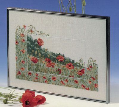 Poppies (Valmuer) by Oehlenschläger OOE-Design Counted Cross Stitch kit