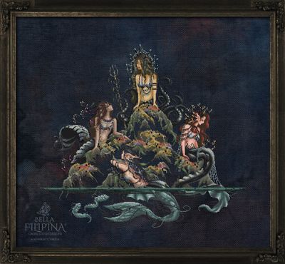 Sea Witches and the Lost Treasures by Bella Filipina Designs Release January 2026 Counted cross stitch pattern