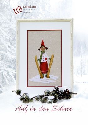 Auf in den Schnee (Off to the snow) by UB-Design Designer Ulrike Blotzheim Counted cross stitch pattern