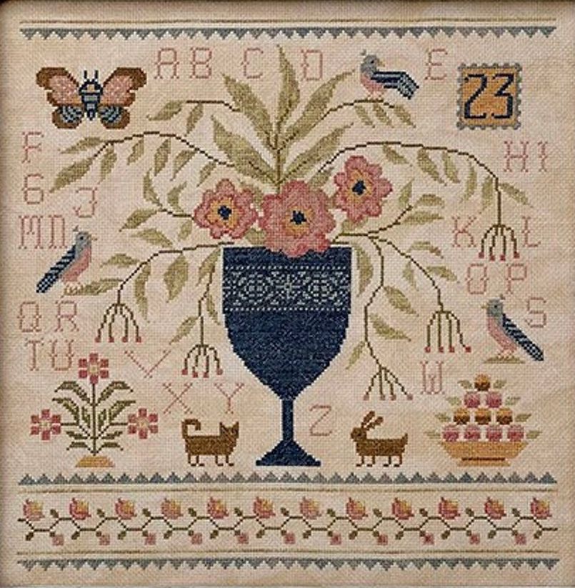Hello Spring by Teresa Kogut's Creative Whims 2023 Counted cross stitch Sampler Book