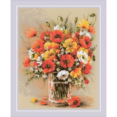 Field Poppies by Riolis 2024 Counted cross stitch kit