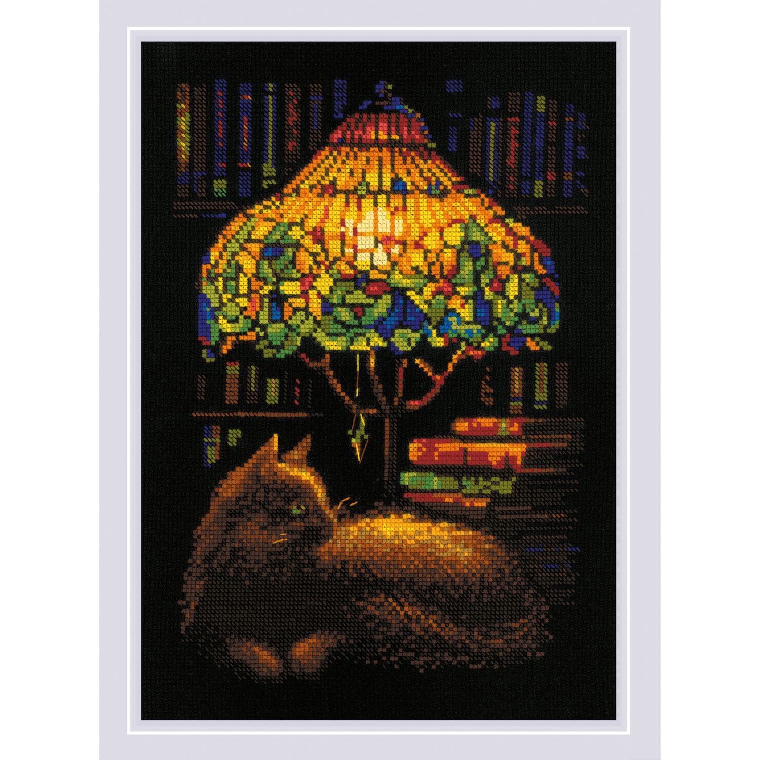 Book Evening by Riolis 2024 Counted cross stitch kit with woolen thread