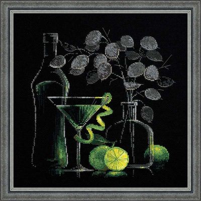 Still Life with Martini by Riolis 2011 Counted cross stitch kit