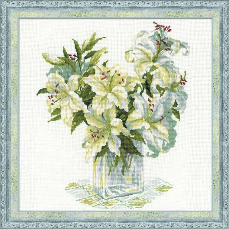White Lilies by Riolis 2016 Counted cross stitch kit