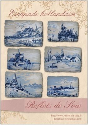 Escapade Hollandaise (Dutch getaway) by Reflets de Soie 2016 Counted cross stitch pattern