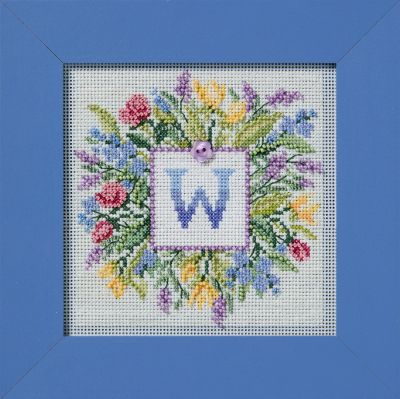 Floral Monogram by Mill Hill 2026 Spring Series Buttons and Beads Collection