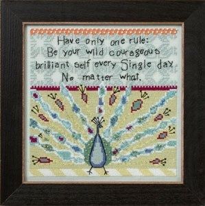 Peacock by Mill Hill 2012 Curly Girl Design Everyday Series embroidery Beaded cross stitch kit