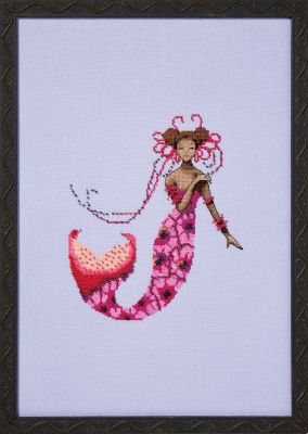 Saint Lucia Mermaid by Nora Corbett Designs 2026 Caribbean Collection Cross stitch pattern, Embellishment Pack