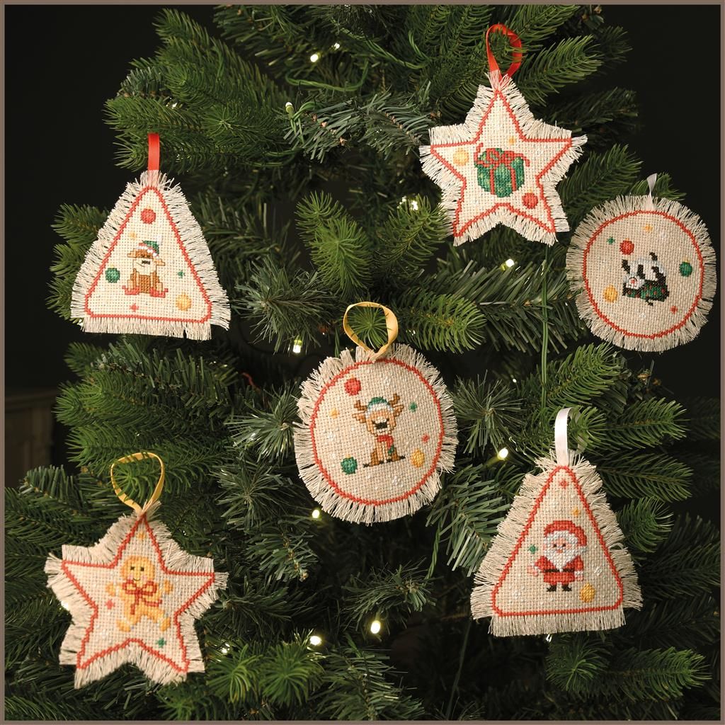 Christmas ornaments by Vervaco 2026 Counted cross stitch kit
