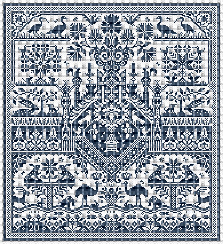 The Sweet Bye &amp; Bye by Long Dog Samplers 2026 Exclusive for Nashville 2026 Quaker Collection Counted cross stitch pattern