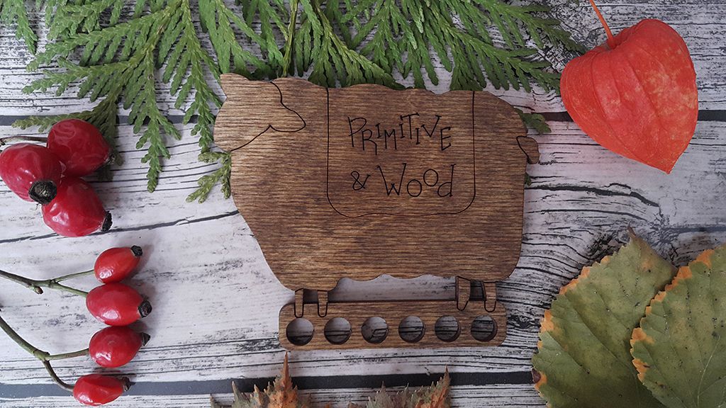 Sheep P&amp;W Thread Organizer by Primitive and Wood Designer embroidery accessories