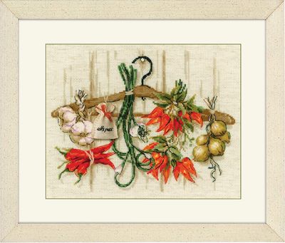 Spicy Condiments by Riolis 2018 Counted cross stitch kit with woolen threads