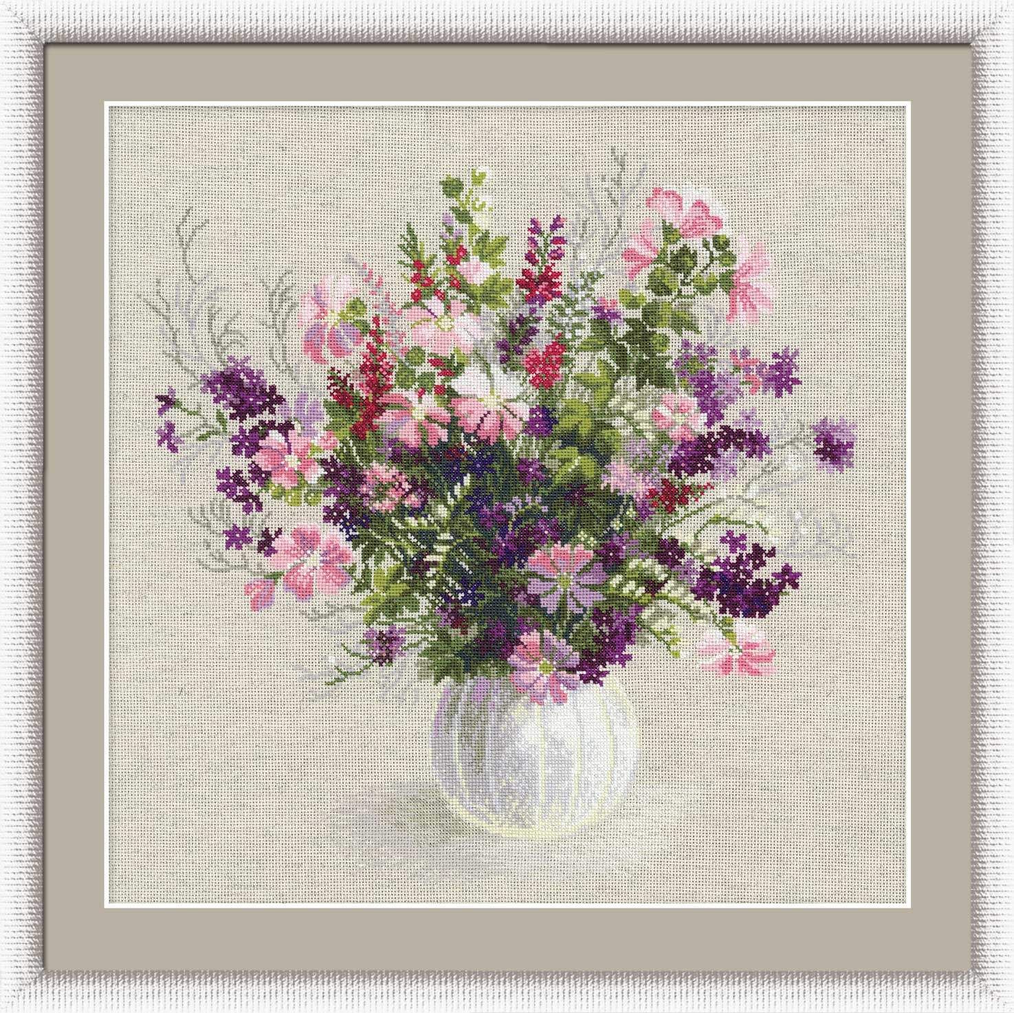 Summer Bouquet by Riolis 2008 Counted cross stitch kit