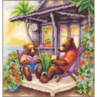 A beartastic holiday by Lanarte 2026 Fantasy Collection Counted Cross Stitch Kit
