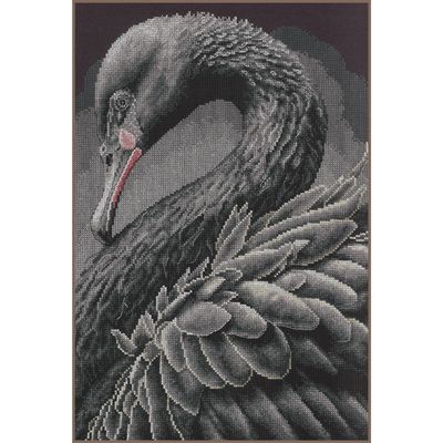 Black swan by Lanarte 2026 Animals collection Counted Cross Stitch kit