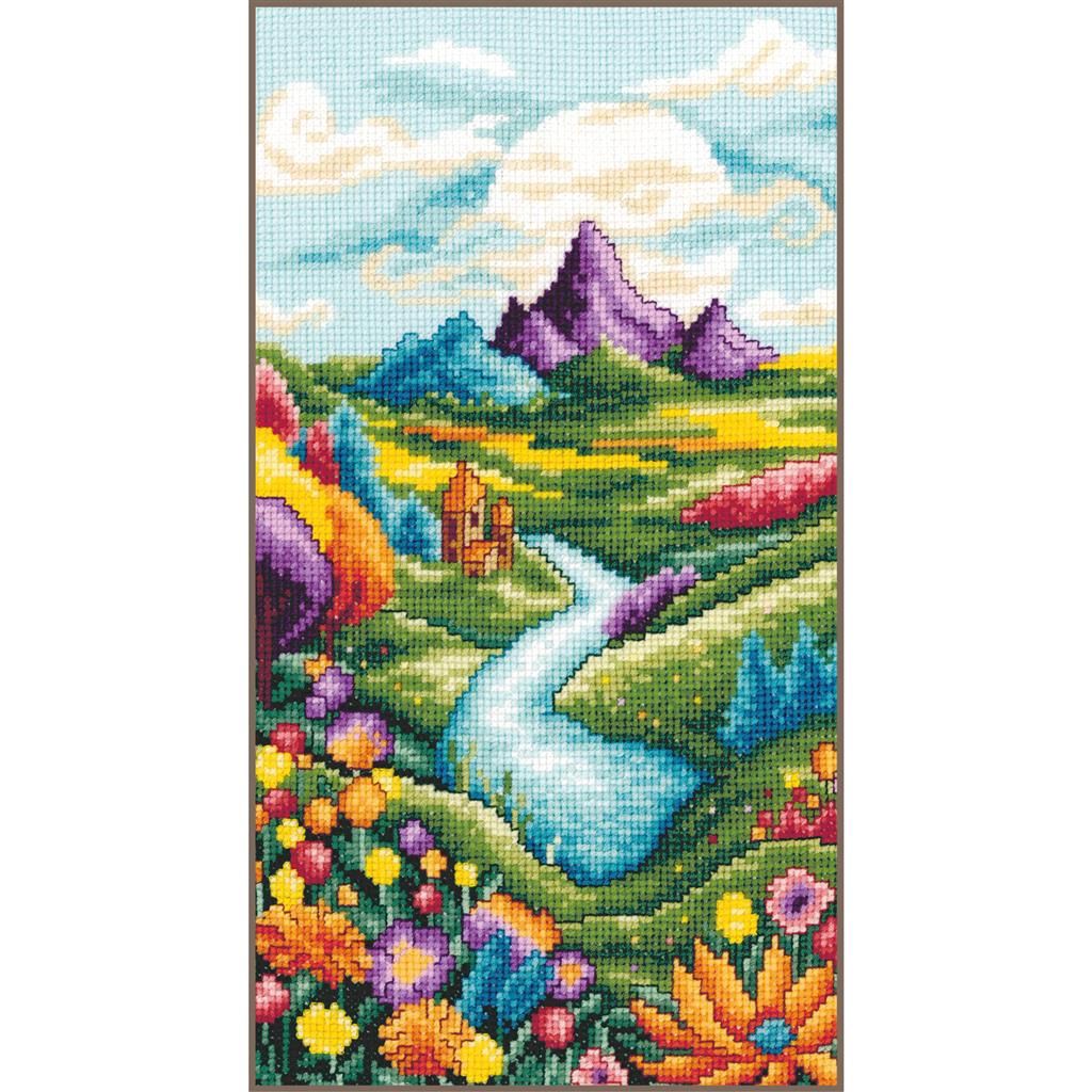 River landscape by Vervaco 2026 Counted cross stitch kit