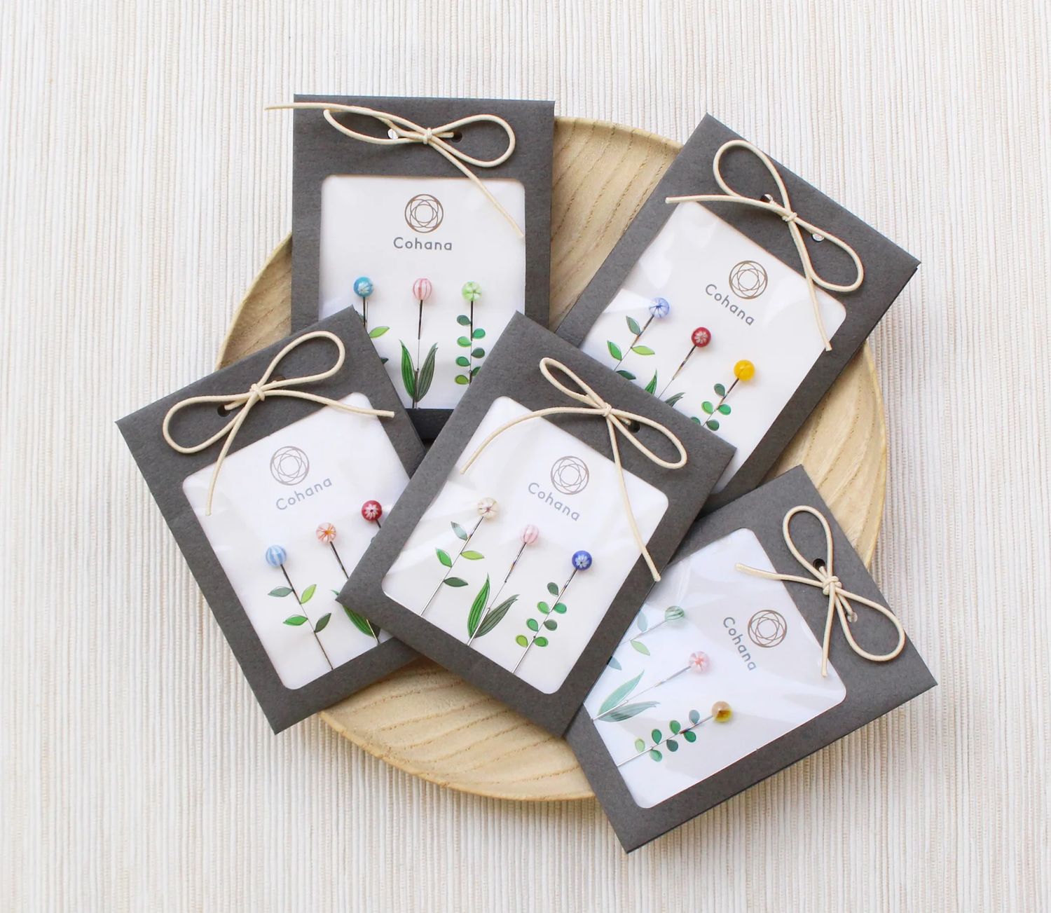 Tombo-dama Sewing Pins by Cohana Sewing Pins Made with the Traditional "Tombo-dama" Glass Technique