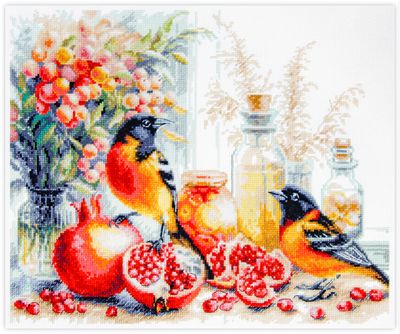Pomegranate Breakfast by Magic Needle 2025 Counted cross stitch kit