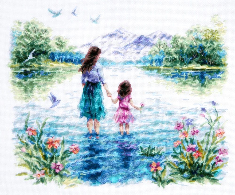 With Mom! by Magic Needle 2026 Counted cross stitch kit