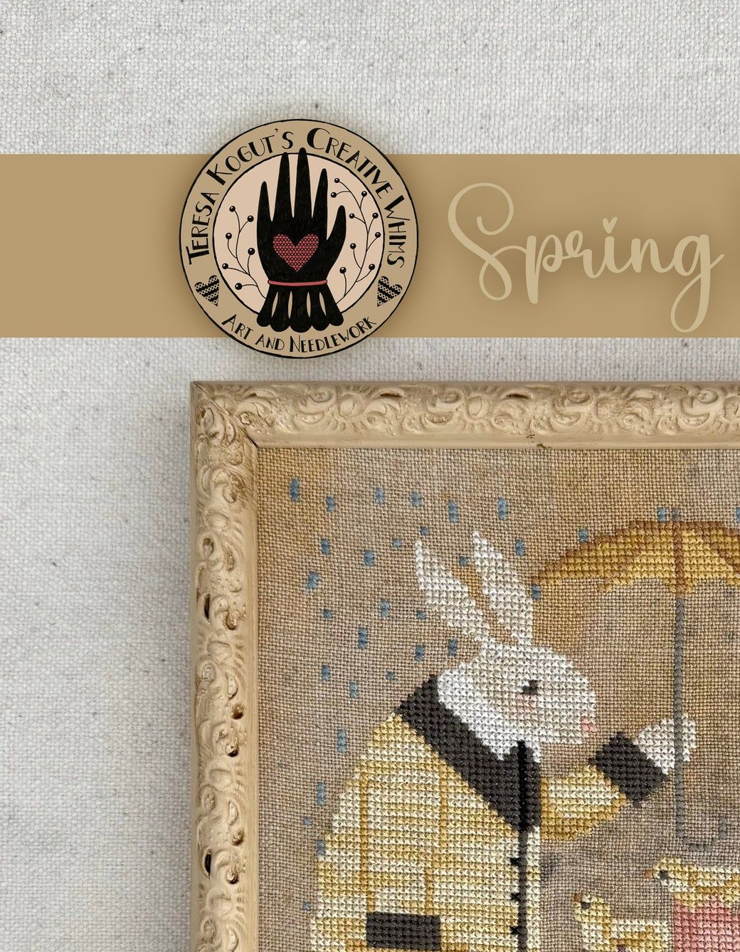 Spring Rain by Teresa Kogut's Creative Whims Exclusive Nashville Market 2026 Counted cross stitch Pattern
