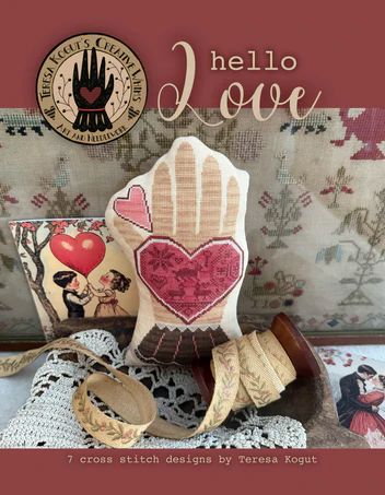 Hello Love by Teresa Kogut's Creative Whims Counted cross stitch Booklet