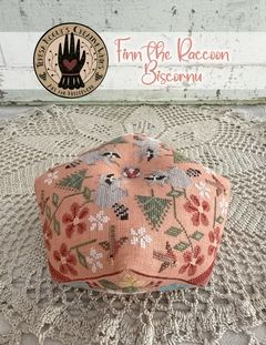 Finn Raccoon Biscornu by Teresa Kogut's Creative Whims Exclusive Nashville Market 2026 Counted cross stitch Pattern