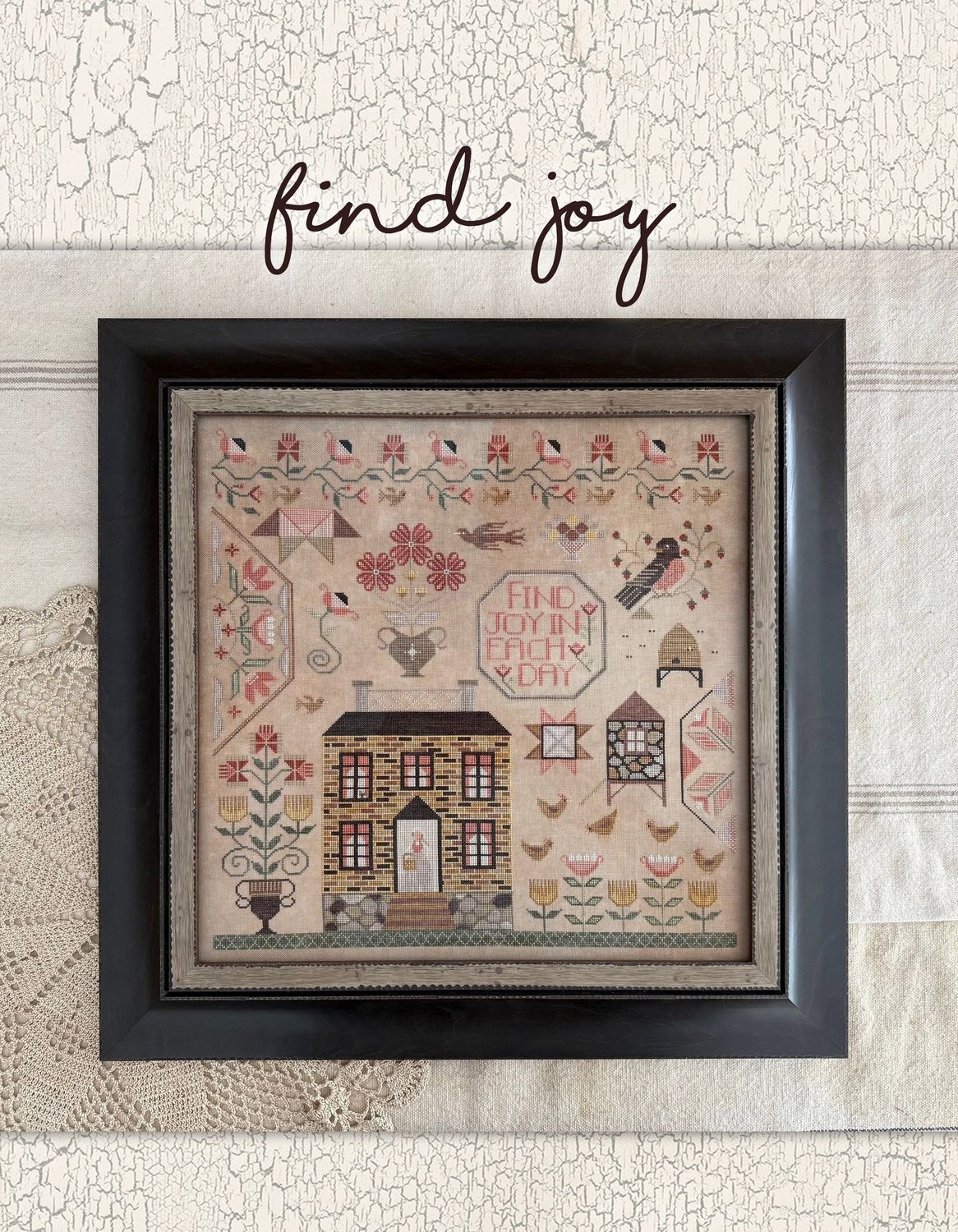 Find Joy by Teresa Kogut's Creative Whims Exclusive Nashville Market 2026 Counted cross stitch Sampler Booklet