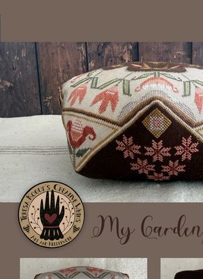 My Garden Biscornu by Teresa Kogut's Creative Whims Exclusive Nashville Market 2026 Counted cross stitch Pattern