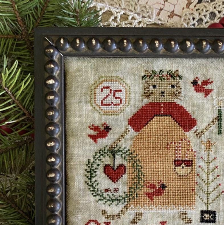 Christmas Kitty by Teresa Kogut's Creative Whims 2024 Counted cross stitch Pattern