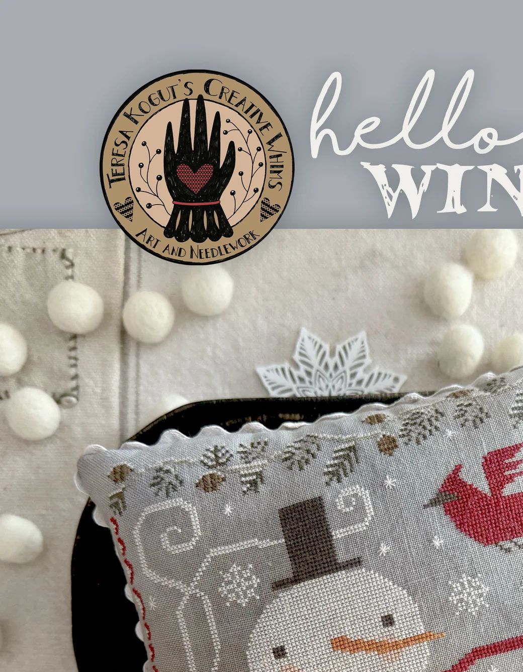 Hello Winter by Teresa Kogut's Creative Whims Counted cross stitch Booklet
