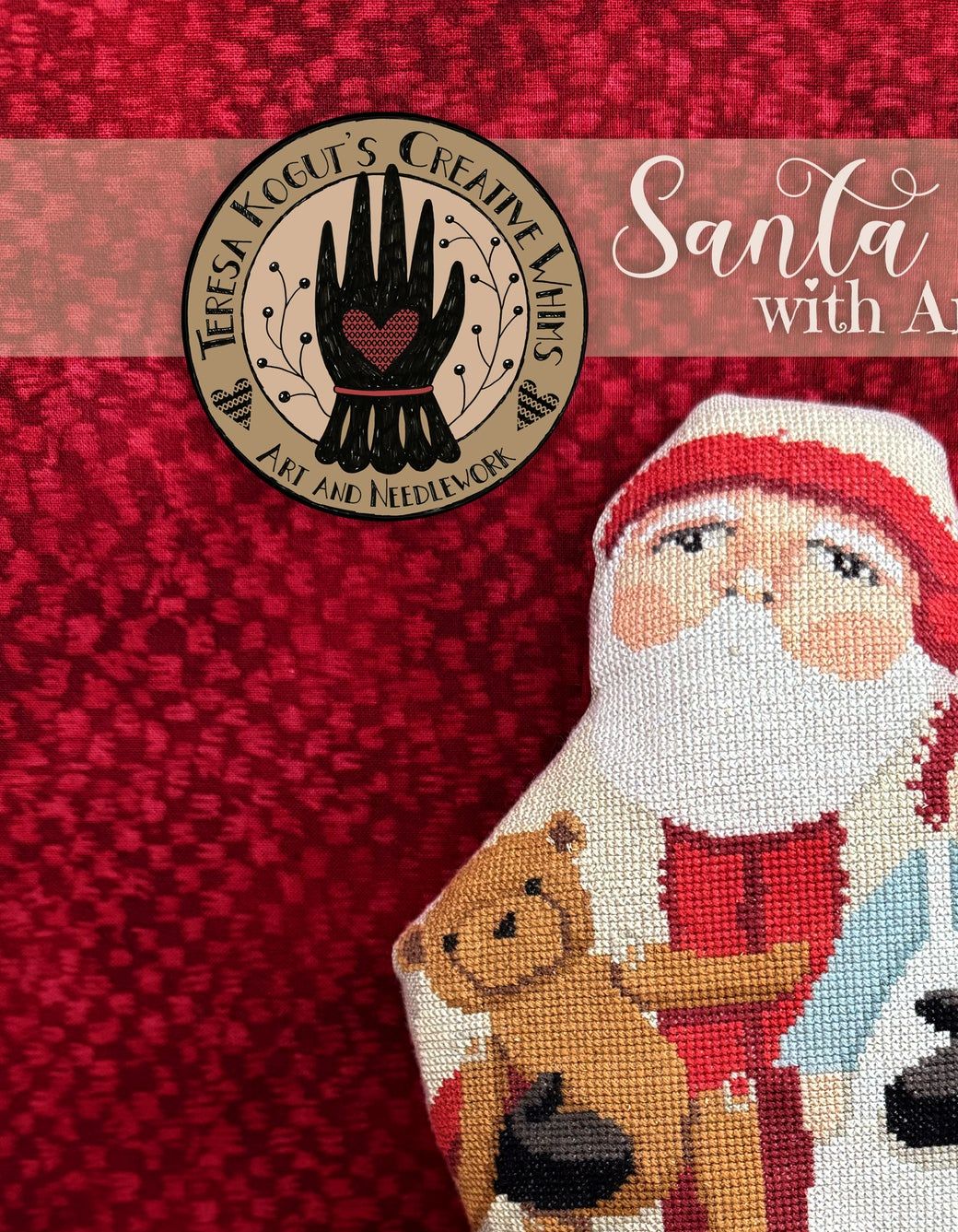 Santa with Ann &amp; Ted by Teresa Kogut's Creative Whims Exclusive Nashville Market 2026 Counted cross stitch Pattern