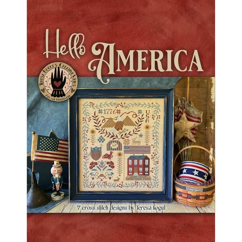 Hello America by Teresa Kogut's Creative Whims Counted cross stitch Booklet