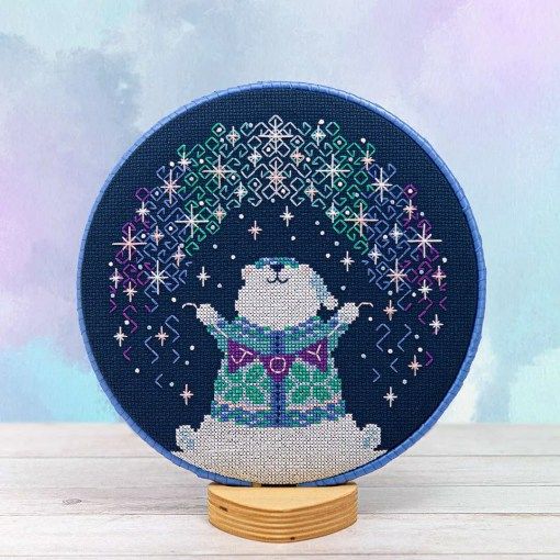 Polar Lights by Counting Puddles 2026 Designer Lindsey Whitney Christmas Counted cross stitch pattern