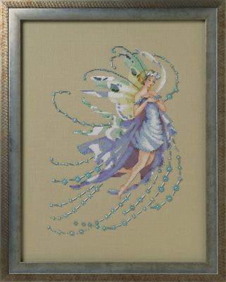 December Blue Topaz by Mirabilia Designs 2019 Counted cross stitch pattern, embellishment pack