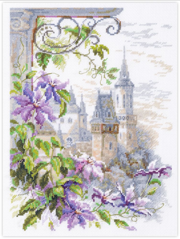 Fragrance of Clematis by Magic Needle 2022 Counted cross stitch kit
