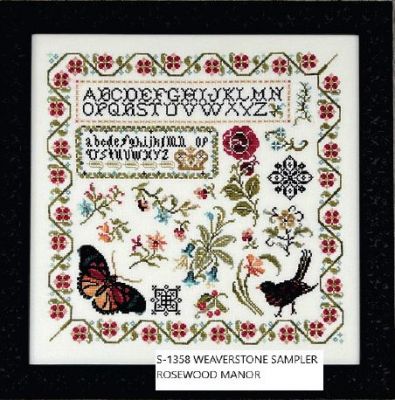 Weaverstone Sampler by Rosewood Manor Design Exclusive Needlework Marketplace 2026 Counted cross stich pattern