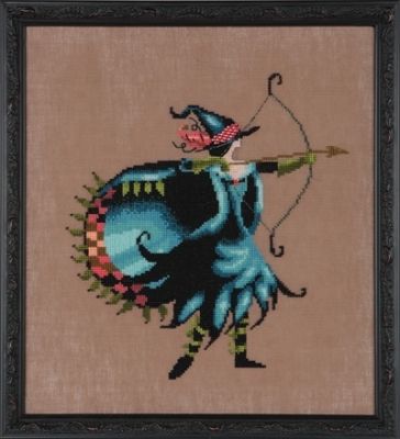 Emi by Nora Corbett 2014 Bewitching Pixies Series Counted cross stitch pattern, embellishment pack