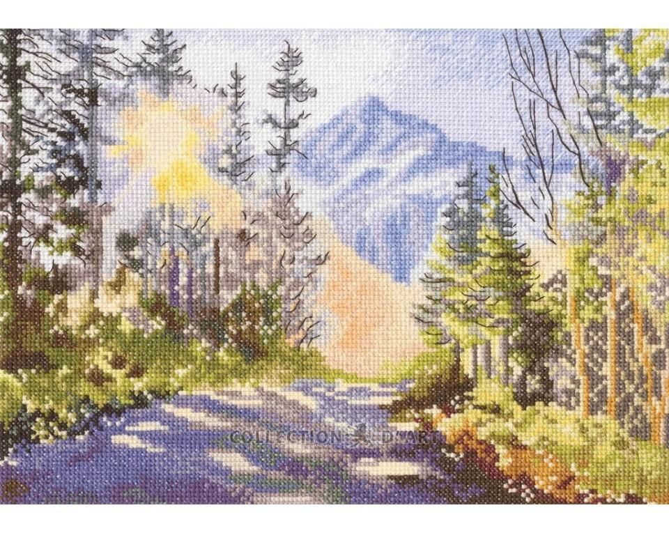 Forest road to mountains by RTO 2026 Counted Cross Stitch Kit