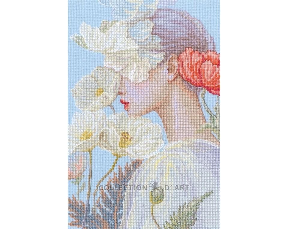 Lady with flower by RTO 2026 Mystic summer design Counted Cross Stitch Kit