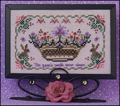 Flowering Crown by Just Nan 2012 Cross stitch pattern and Embellishment Pack
