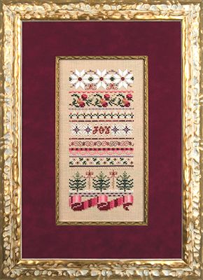 Christmas Ribbons by Just Nan 2007 Christmas Ornament Cross stitch pattern and Embellishment Pack