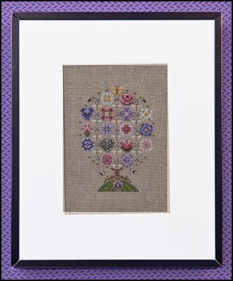 Sun Blossoms Tree by Just Nan 2012 Cross stitch pattern and Embellishment Pack